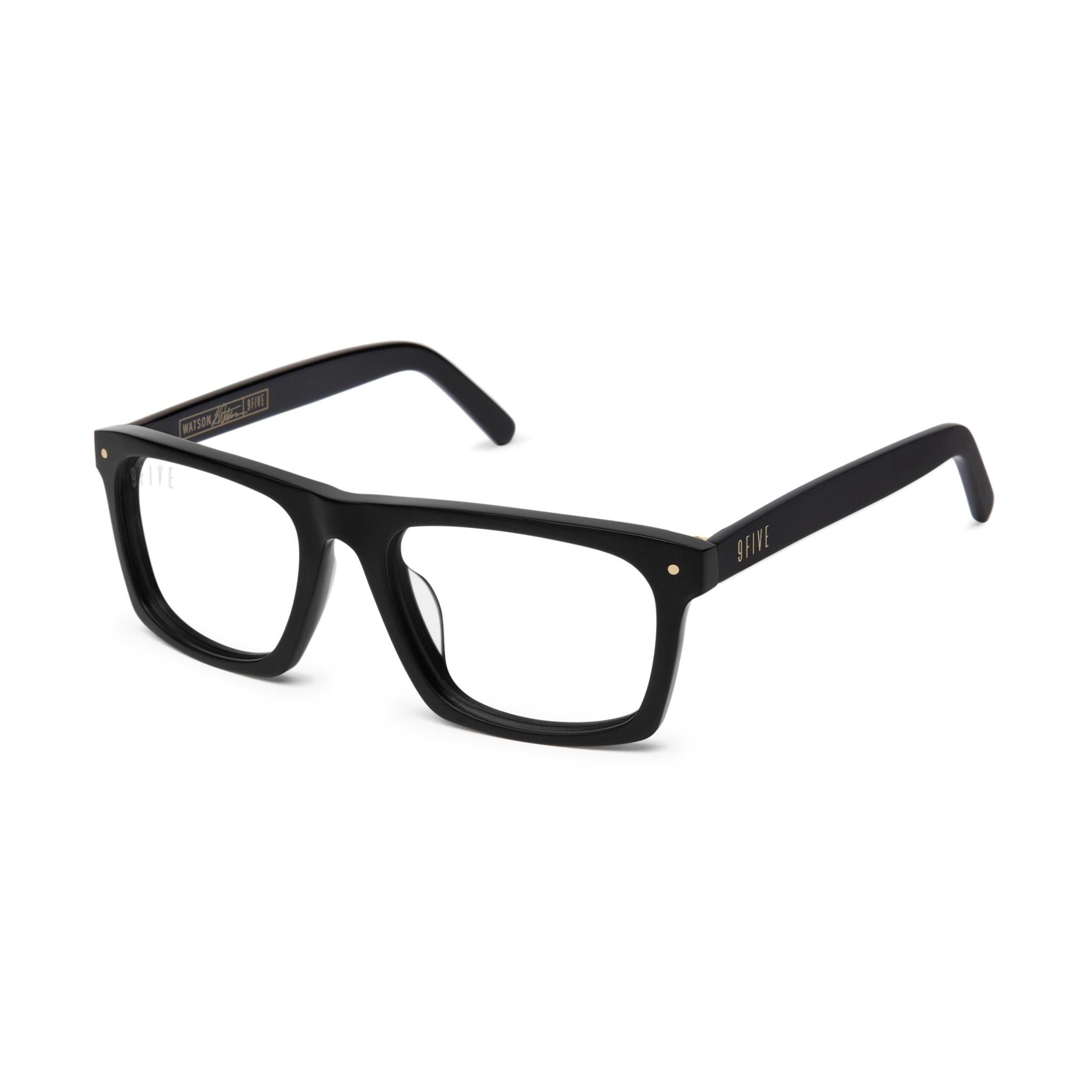 9FIVE Watson Matte Blackout Clear Lens Glasses Rx