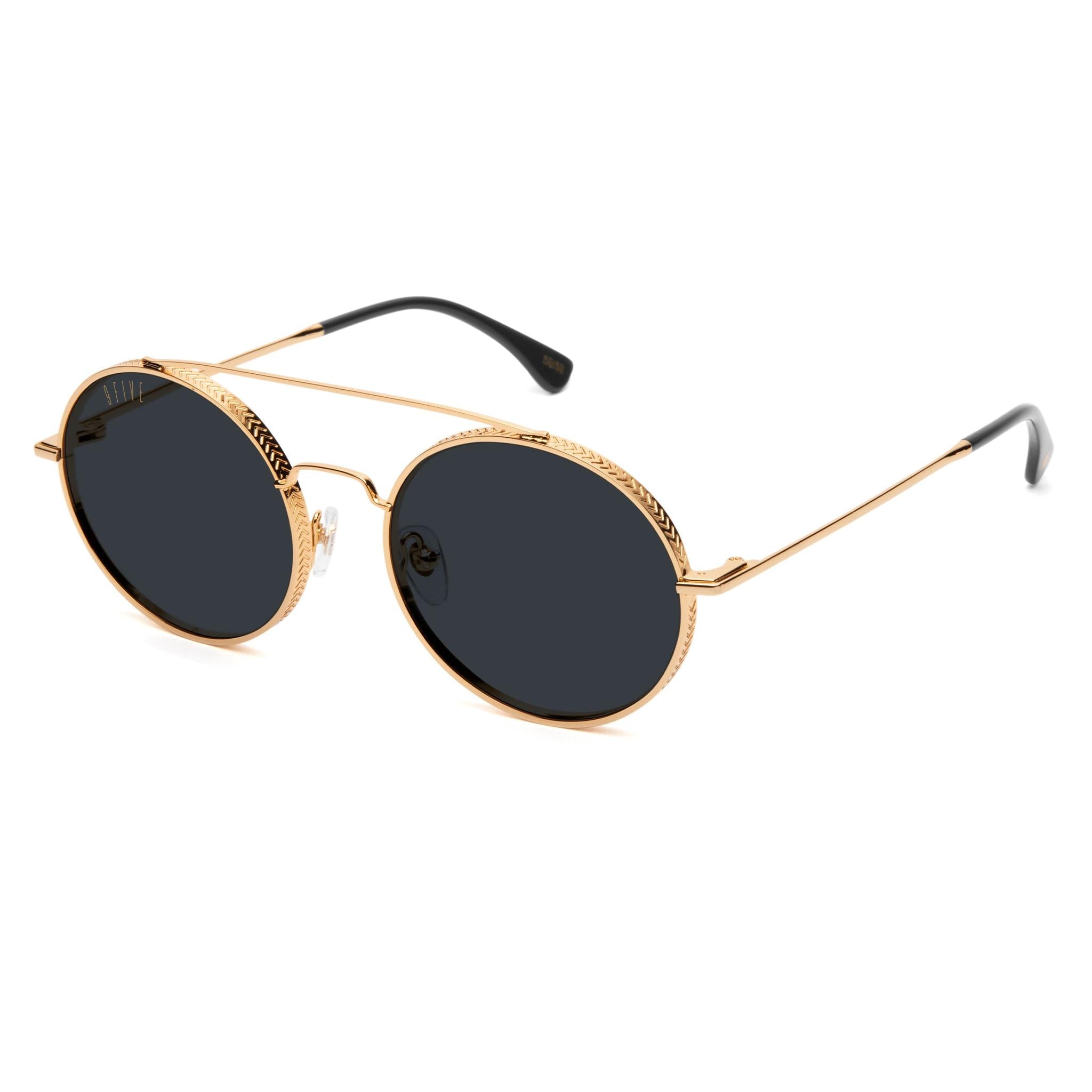 9FIVE 50-50 24K Gold XL Sunglasses