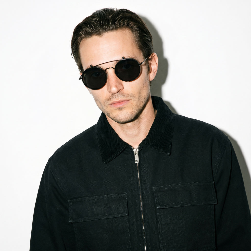 9FIVE 50-50 Flip-Up Blackout Sunglasses