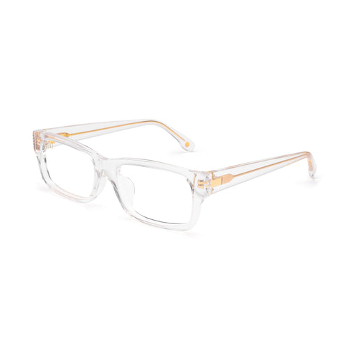 9FIVE Aura Crystal & 24K Gold Clear Lens Glasses — side [g:all s:reg o:2]