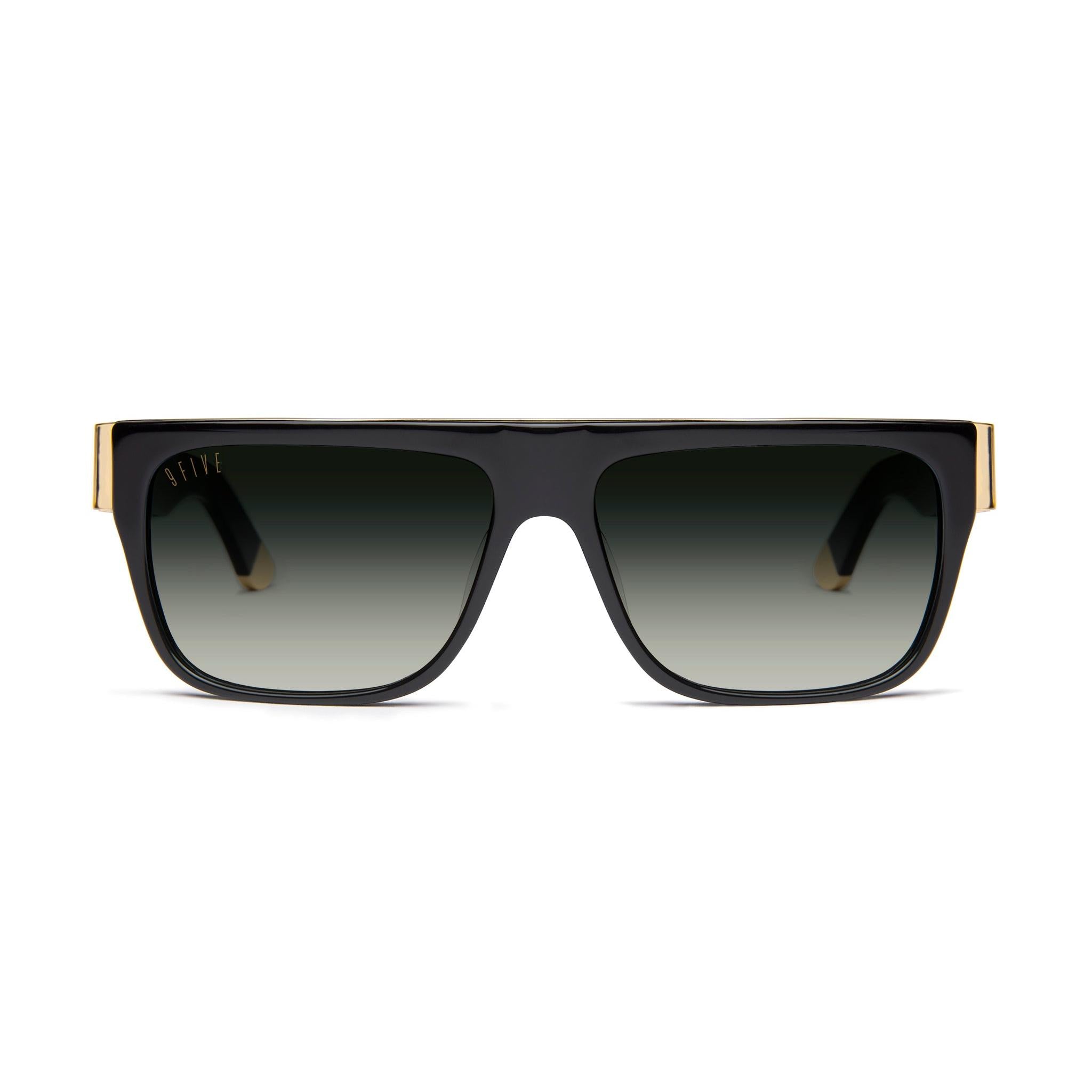 9FIVE 22 Black & 24K Gold Sunglasses