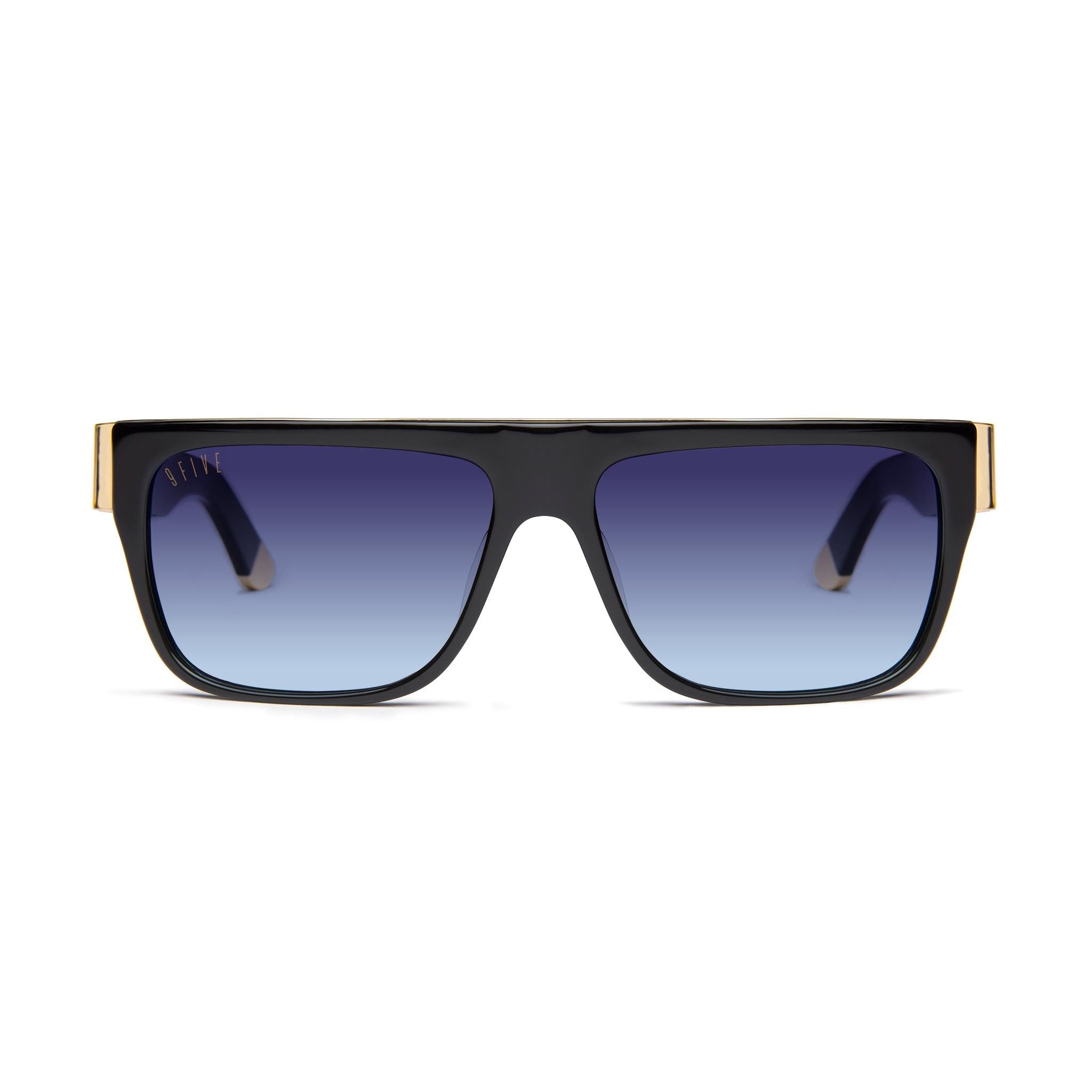 9FIVE 22 Black & 24K Gold Sunglasses