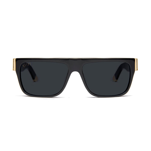 9FIVE 22 Loc Black & 24K Gold Sunglasses Rx — front [g:all s:reg o:1]