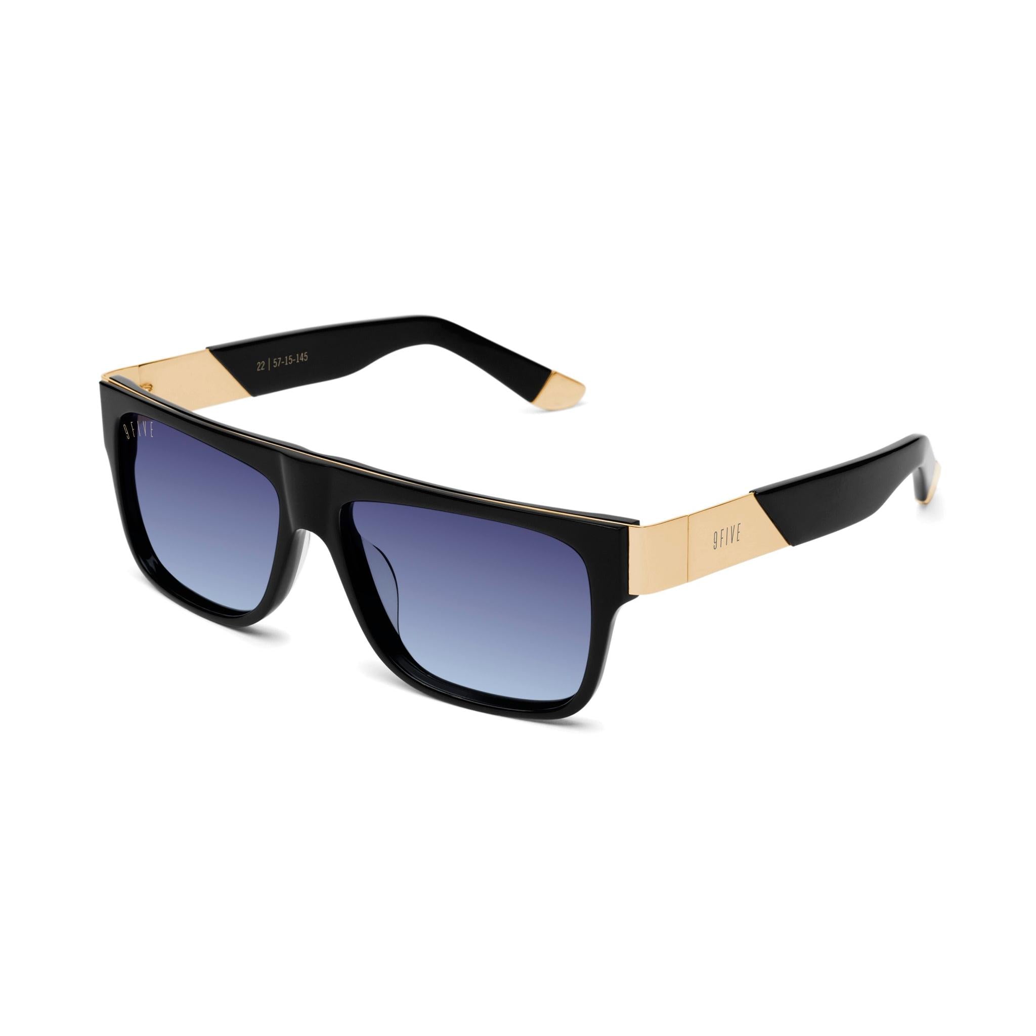9FIVE 22 Loc Midnight Gradient & 24K Gold Sunglasses — side [g:midnight-gradient s:all o:2]