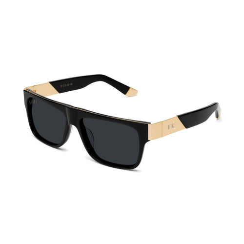 9FIVE 22 Loc Black & 24K Gold Sunglasses Rx — side [g:all s:reg o:2]