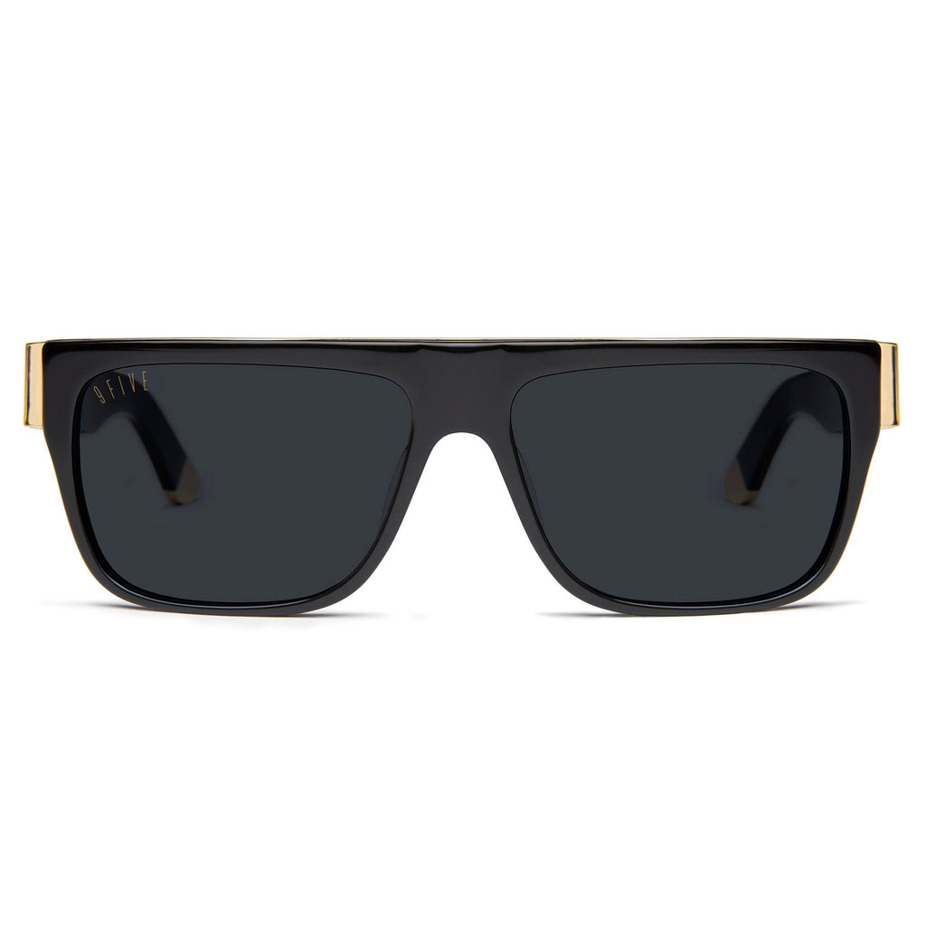 9FIVE 22 Black & 24K Gold XL Sunglasses Rx