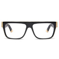 9FIVE 22 Black & 24K Gold XL Clear Lens Glasses Rx