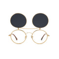 9FIVE 50-50 Flip-Up Tortoise Black Sunglasses — front, flip open [g:black s:all o:1]