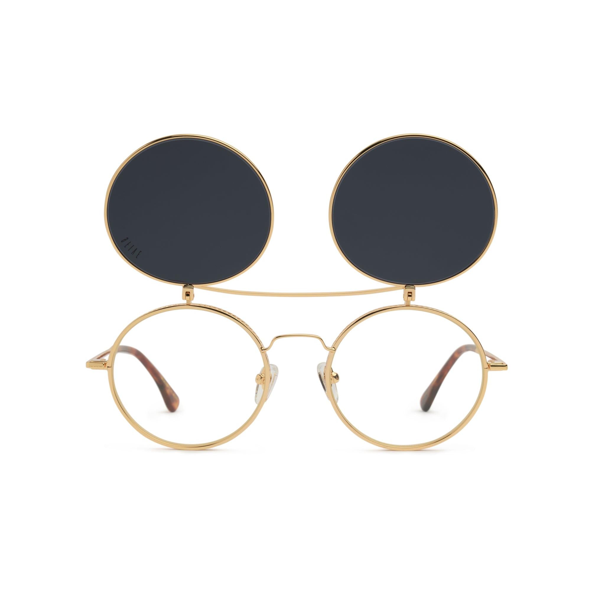 9FIVE 50-50 Flip-Up Tortoise Sunglasses