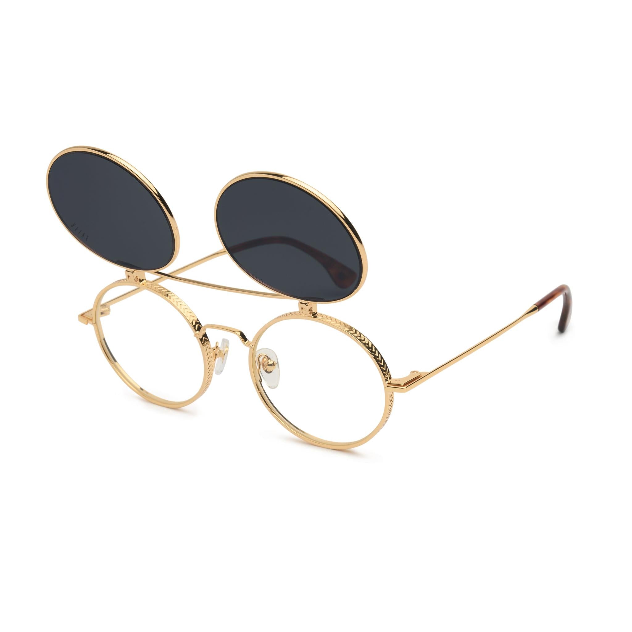 9FIVE 50-50 Flip-Up Tortoise Sunglasses