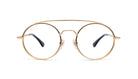 9FIVE 50-50 24K Gold Clear Lens Glasses Rx