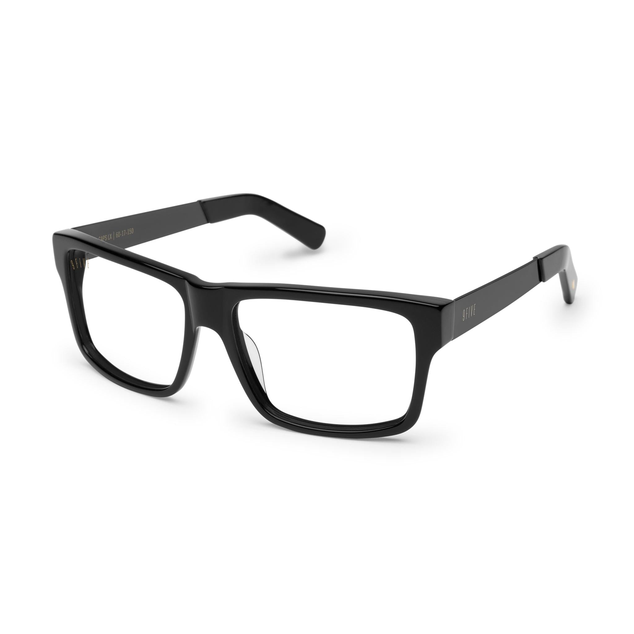 9FIVE Caps LX Blackout Clear Lens Glasses