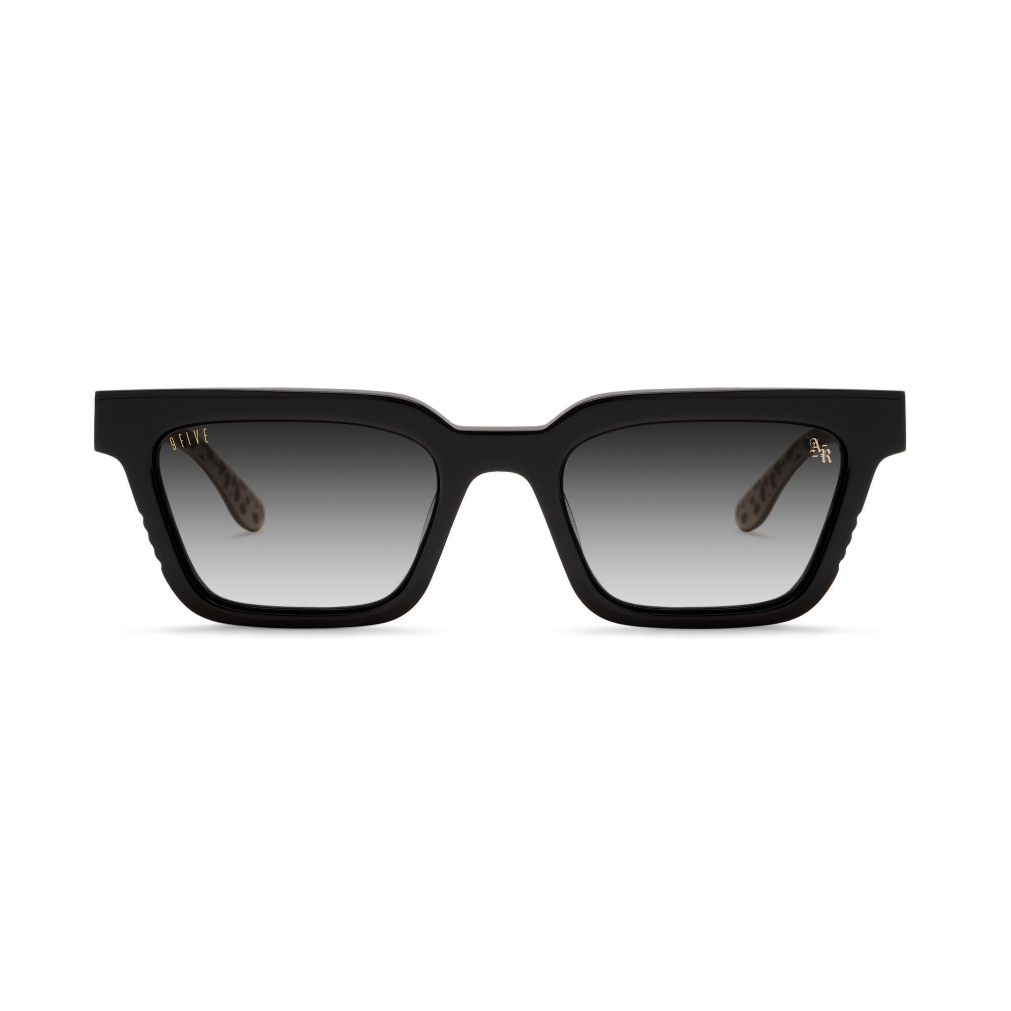 9FIVE x Arts-Rec EM4 Savanna Black Gradient Sunglasses — front [g:black-gradient s:all o:1]