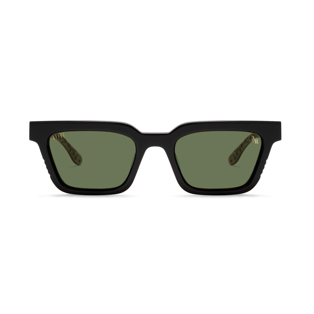9FIVE x Arts-Rec EM4 Savanna Olive Green Sunglasses — front [g:olive-green s:all o:1]
