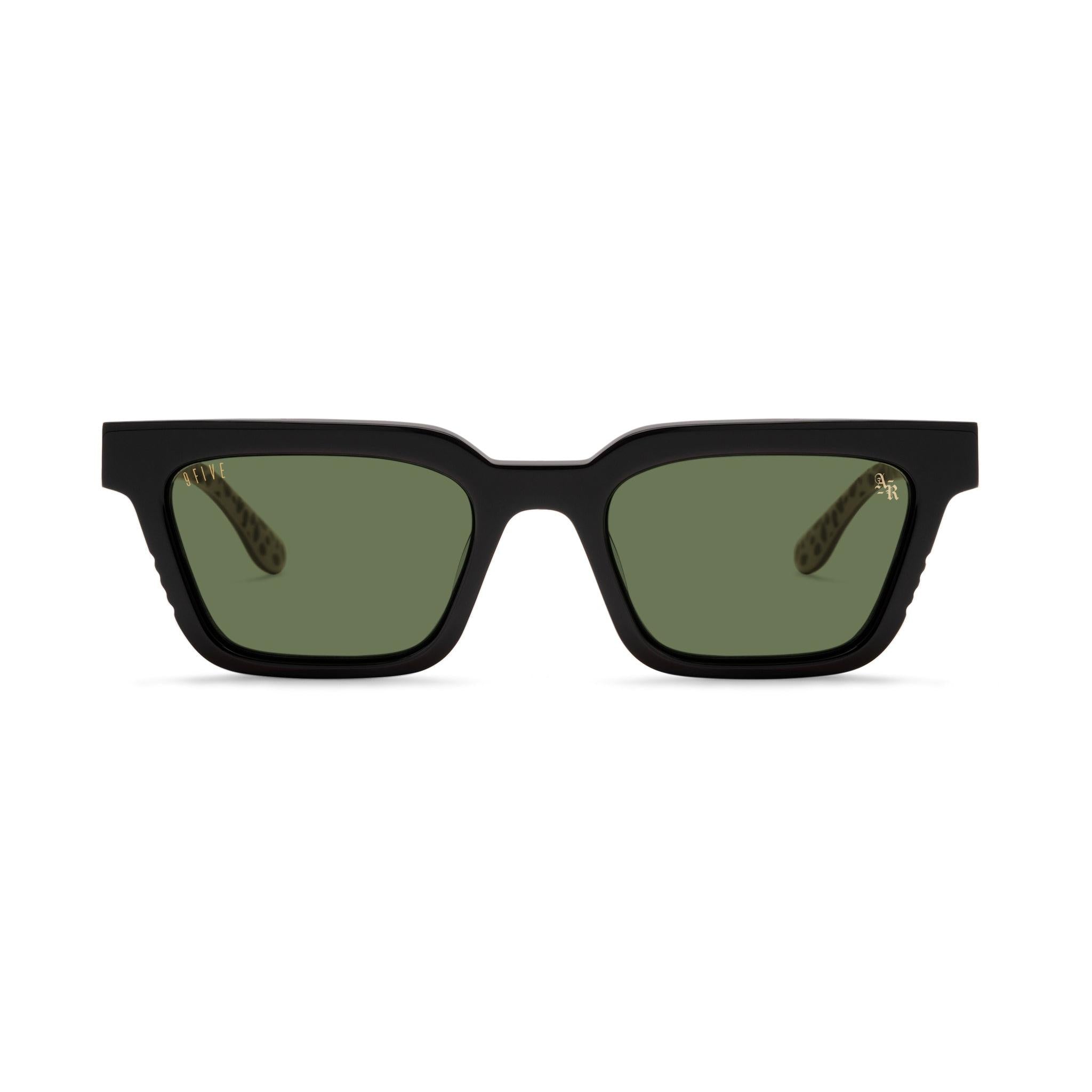 9FIVE x Arts-Rec EM4 Savanna Olive Green Sunglasses — front [g:olive-green s:all o:1]