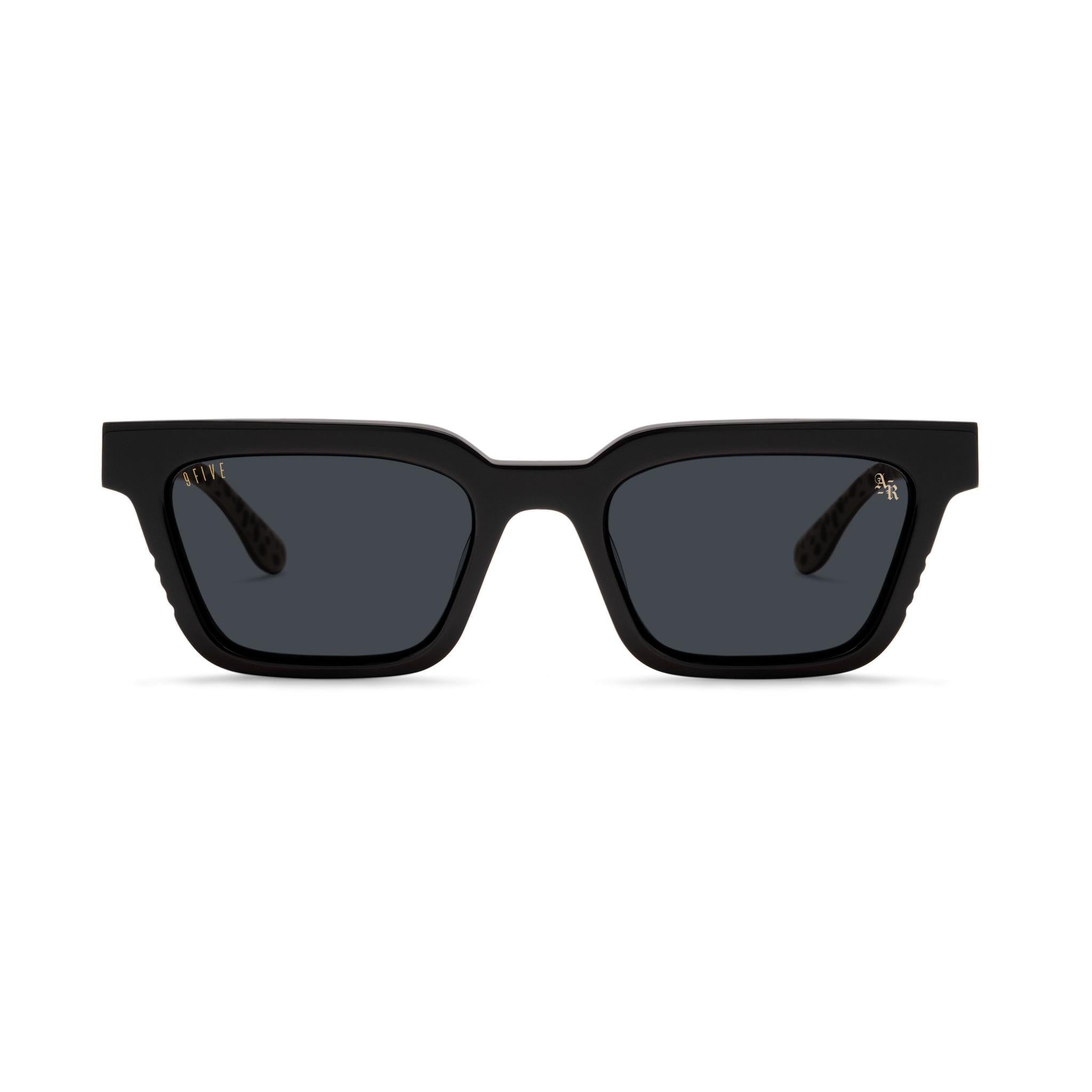 9FIVE x Arts-Rec EM4 Savanna Black Sunglasses — front [g:black s:all o:1]
