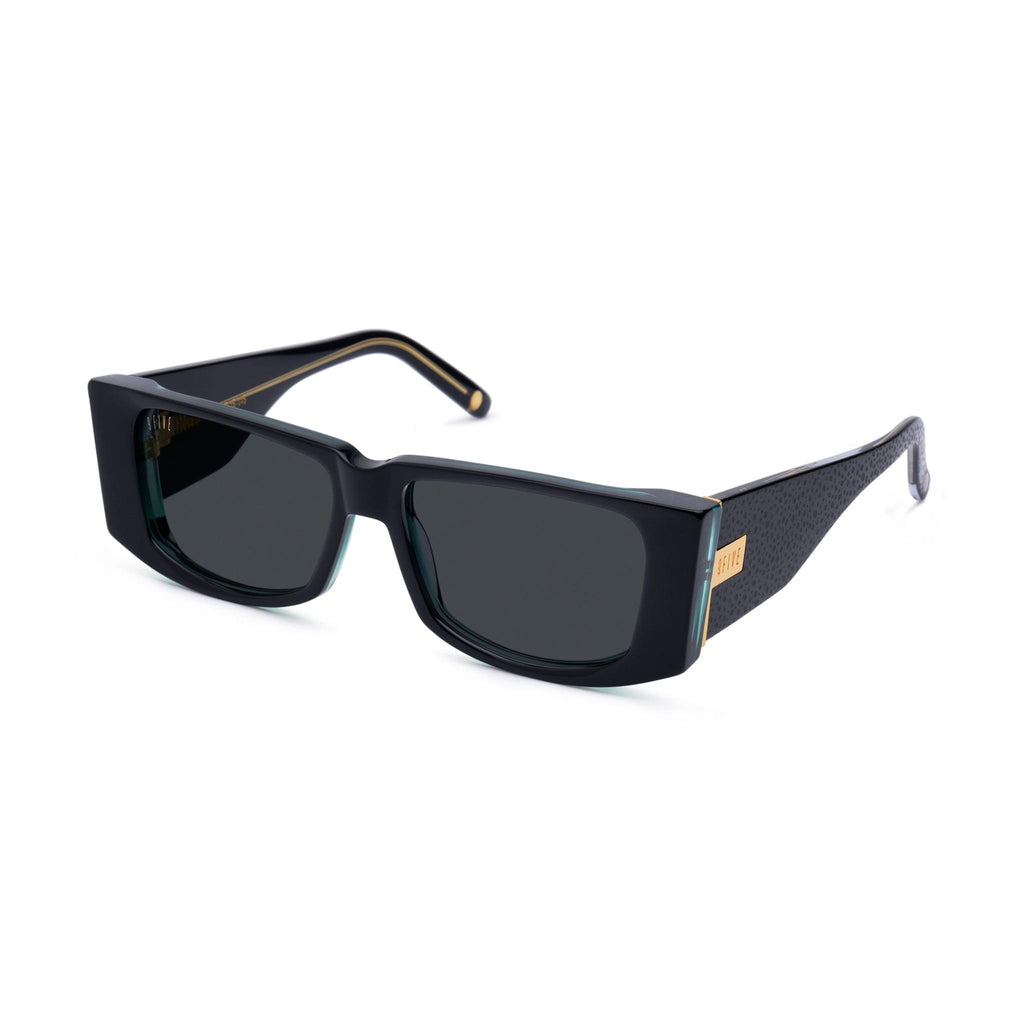9FIVE Angelo Stingray Black & 24K Gold Sunglasses — side [g:black s:all o:2]