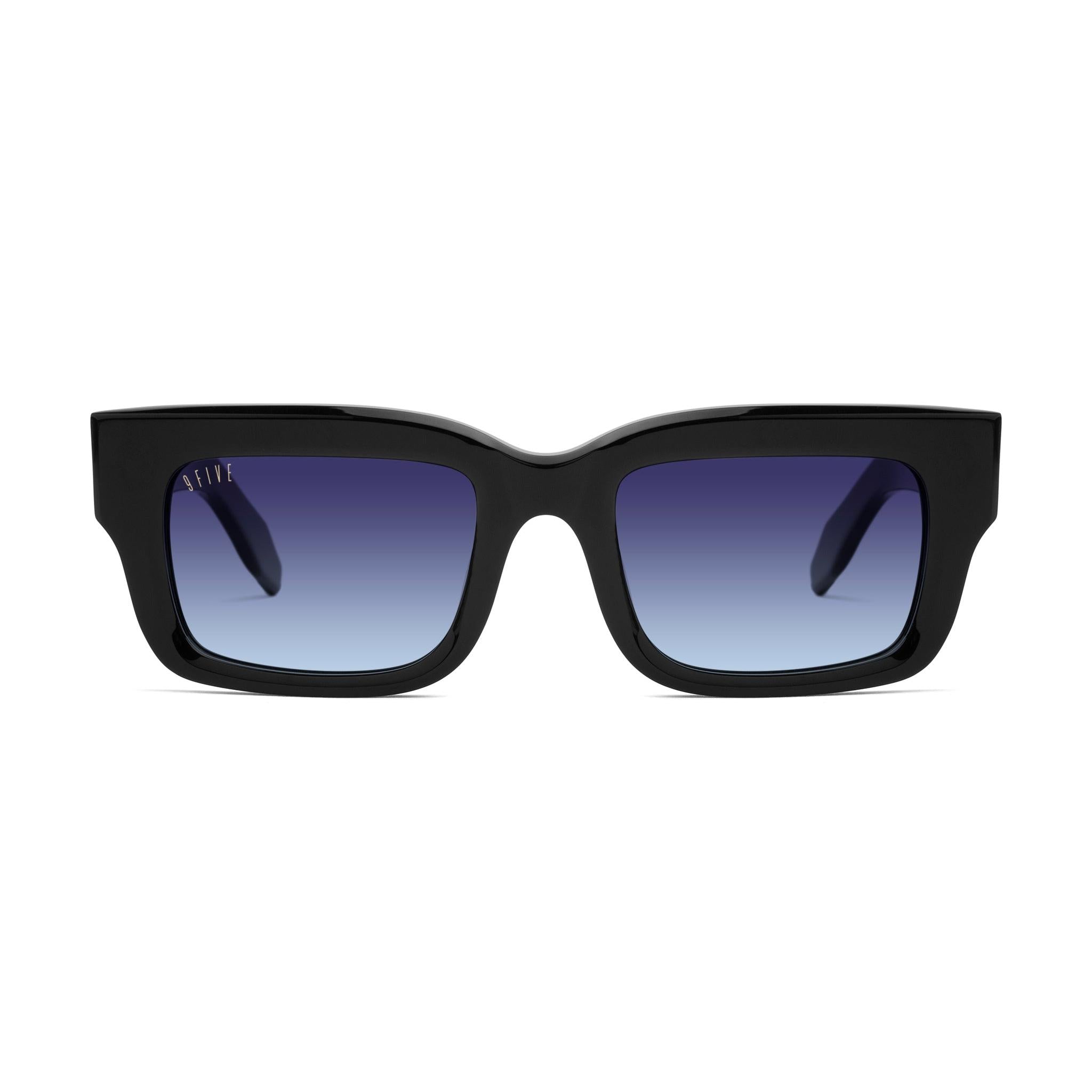 9FIVE Apex Black & 24K Gold Midnight Gradient Sunglasses — front [g:midnight-gradient s:all o:1]