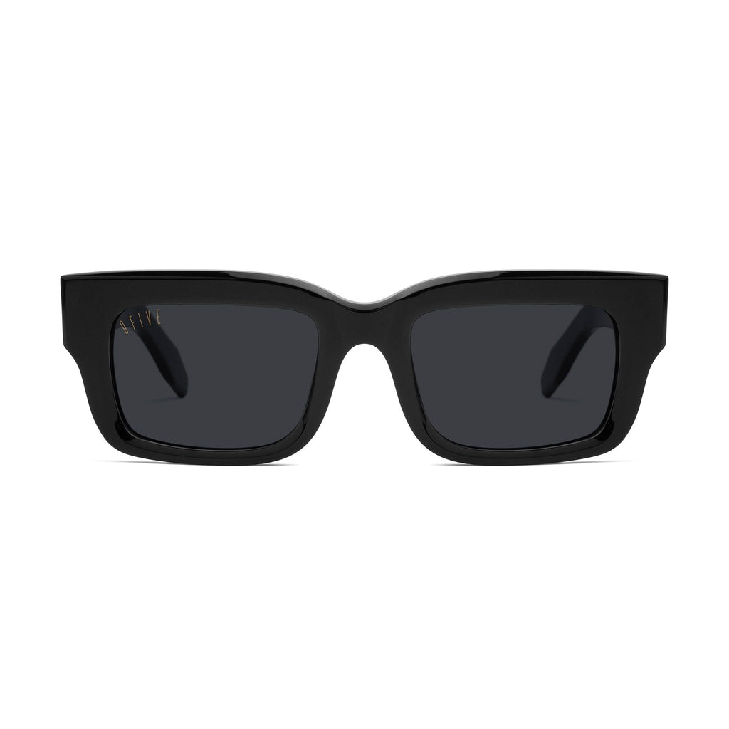9FIVE Apex Black & 24K Gold Black Sunglasses — front [g:black s:all o:1]