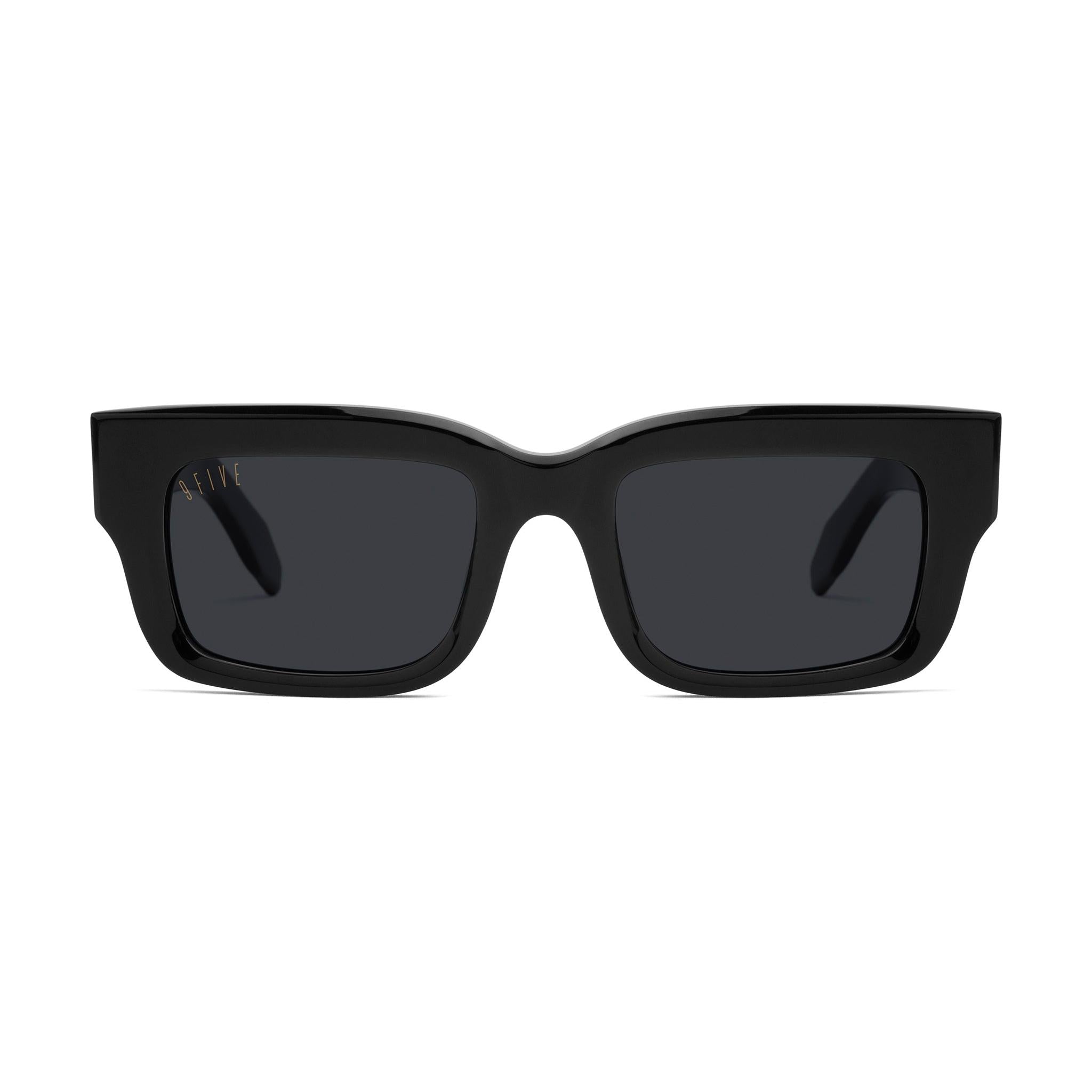 9FIVE Apex Black & 24K Gold Black Sunglasses — front [g:black s:all o:1]