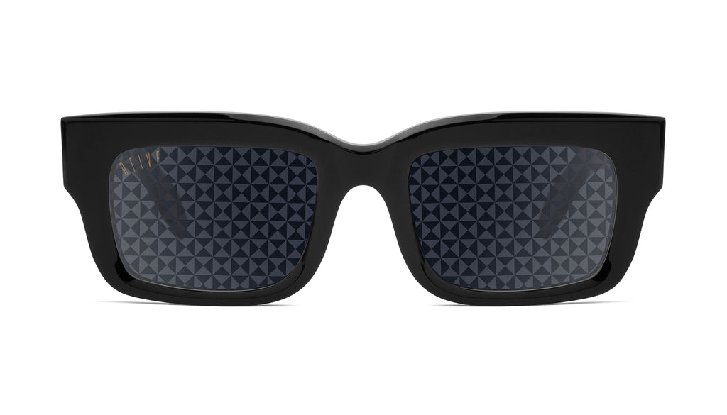 9FIVE Apex Black & 24K Gold - Reflective Diamond Sunglasses