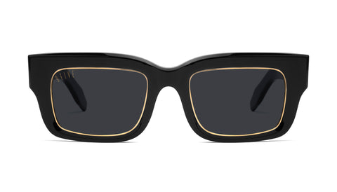 Black & 24K Gold Rim