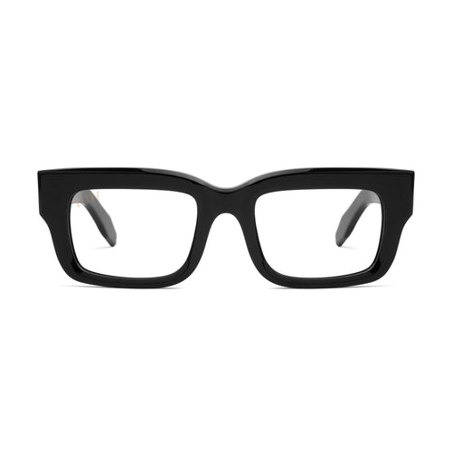 9FIVE Apex Black & 24K Gold Clear Lens Glasses