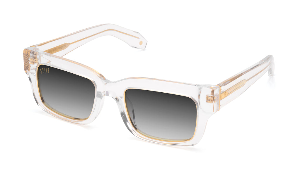 9FIVE Apex Crystal & 24K Gold - Gradient Sunglasses