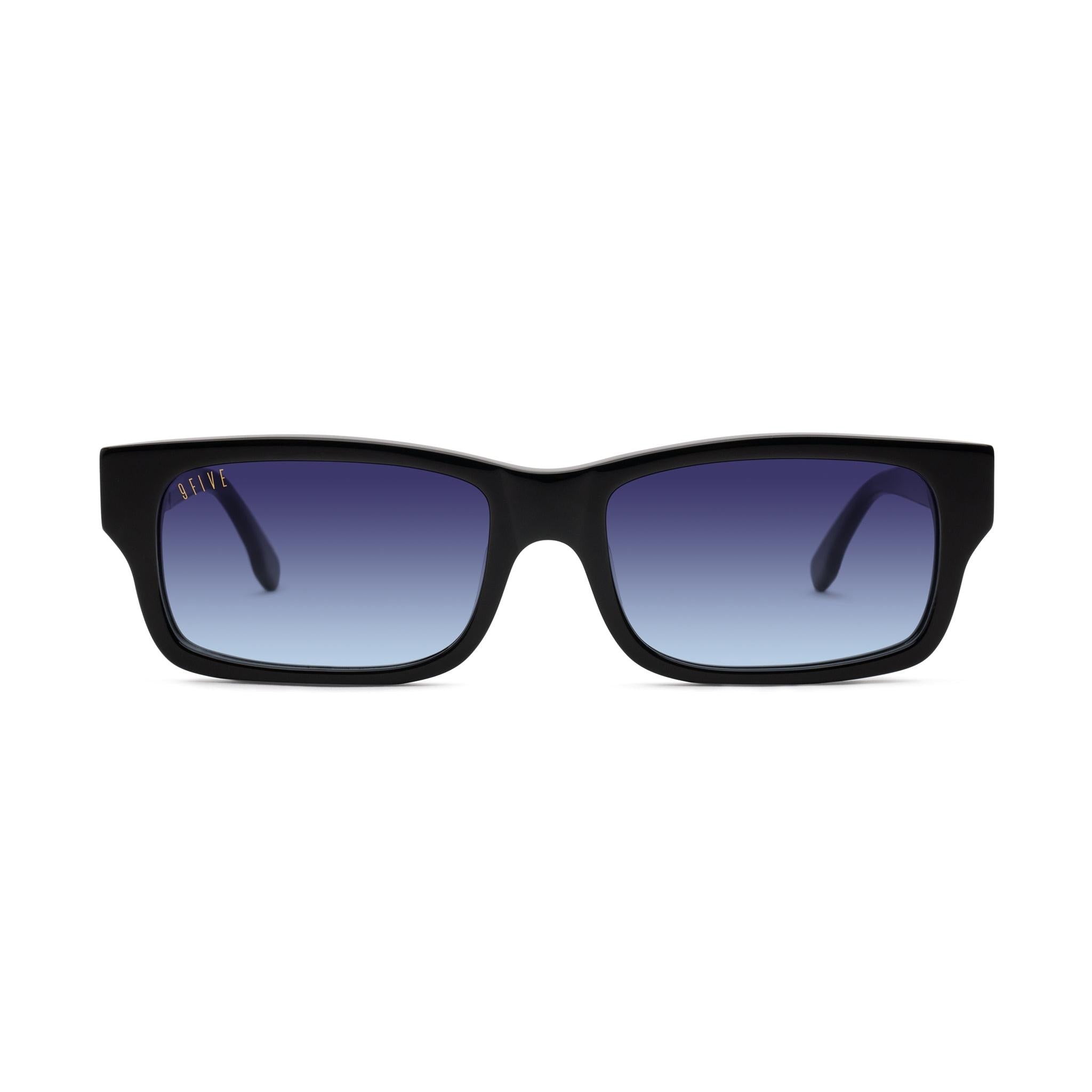 9FIVE Aura Midnight Gradient & 24K Gold Sunglasses — Regular fit, front [g:midnight-gradient s:reg o:1]