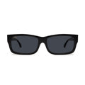 9FIVE Aura Black & 24K Gold Sunglasses — XL fit, front [g:black s:xl o:1]