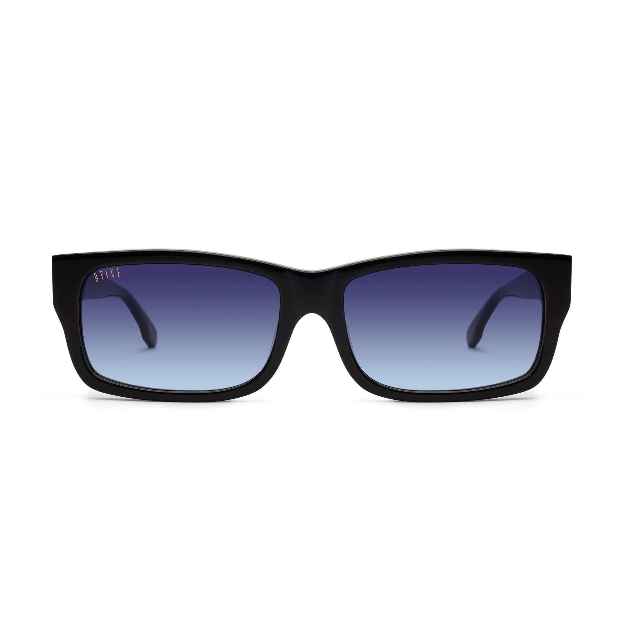 9FIVE Aura Midnight Gradient & 24K Gold Sunglasses — XL fit, front [g:midnight-gradient s:xl o:1]