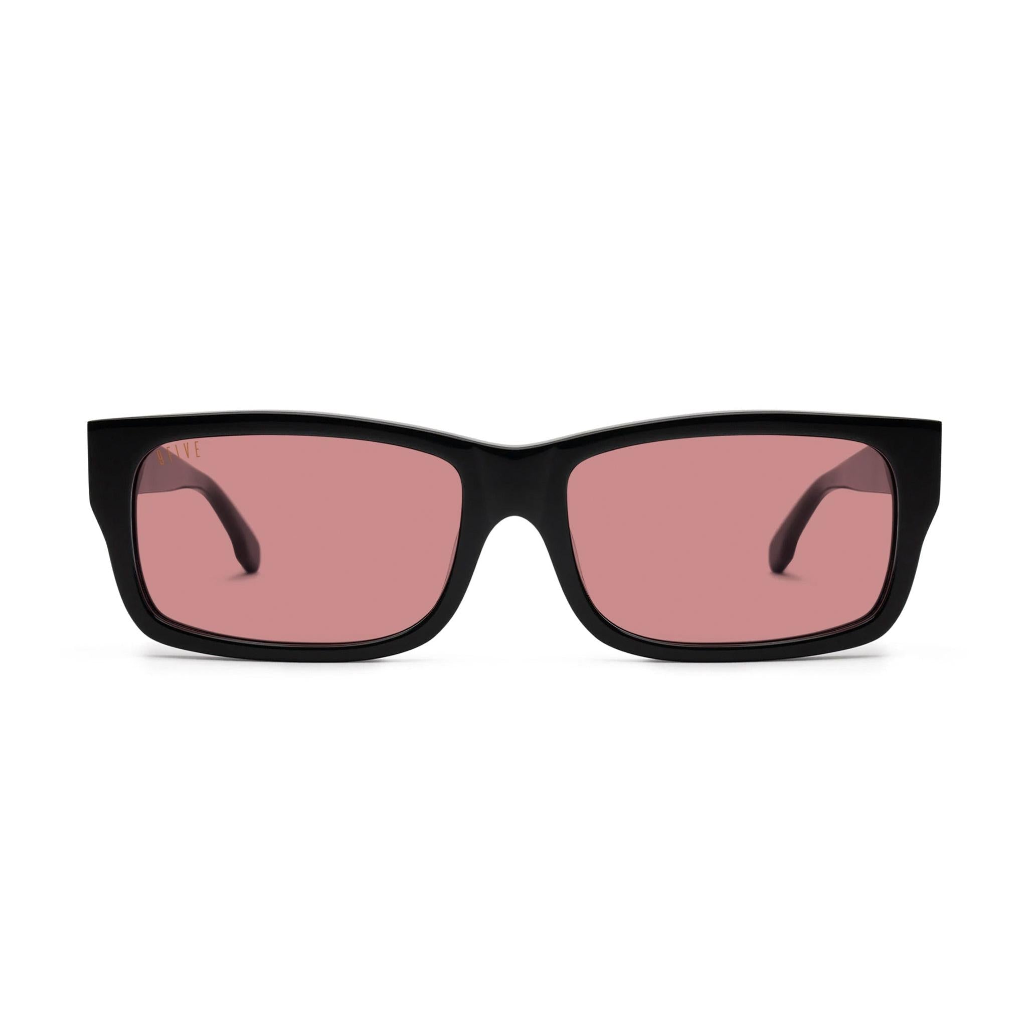 9FIVE Aura Pink & 24K Gold Sunglasses — XL fit, front [g:pink s:xl o:1]