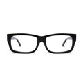 9FIVE Aura Black Clear Lens Glasses — XL front [g:all s:xl o:1]