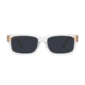 9FIVE Aura XL Crystal & 24K Gold Black Sunglasses — front [g:black s:xl o:1]
