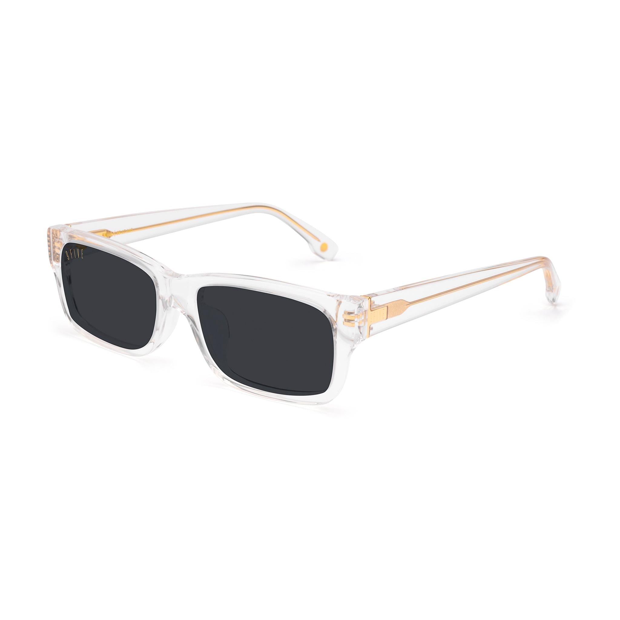 9FIVE Aura XL Crystal & 24K Gold Sunglasses