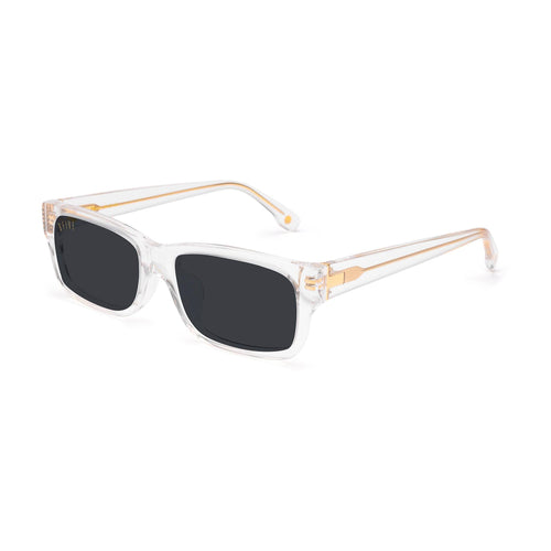 9FIVE Aura XL Crystal & 24K Gold Sunglasses