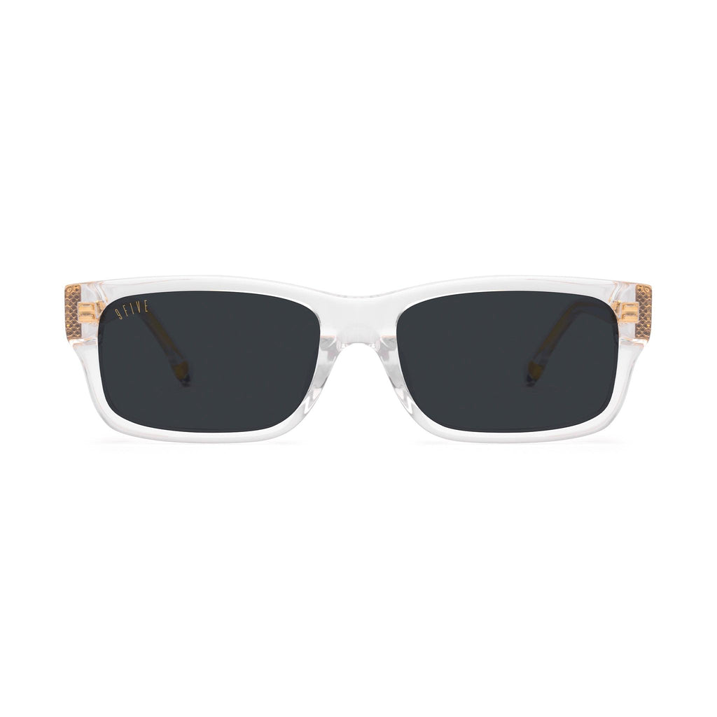 9FIVE Aura Crystal Black Sunglasses — front [g:black s:reg o:1]
