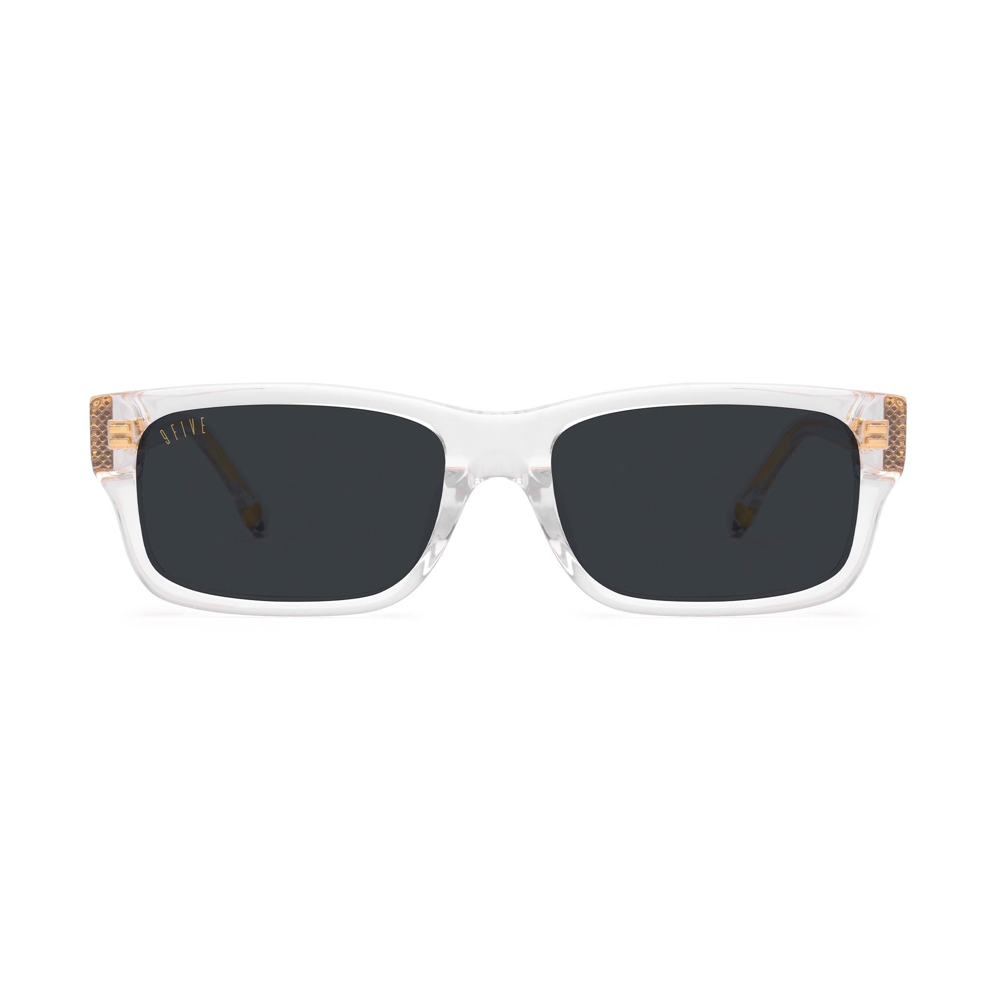 9FIVE Aura Crystal Black Sunglasses — front [g:black s:reg o:1]