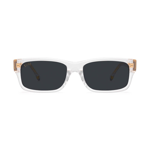 9FIVE Aura Crystal Black Sunglasses — front [g:black s:reg o:1]