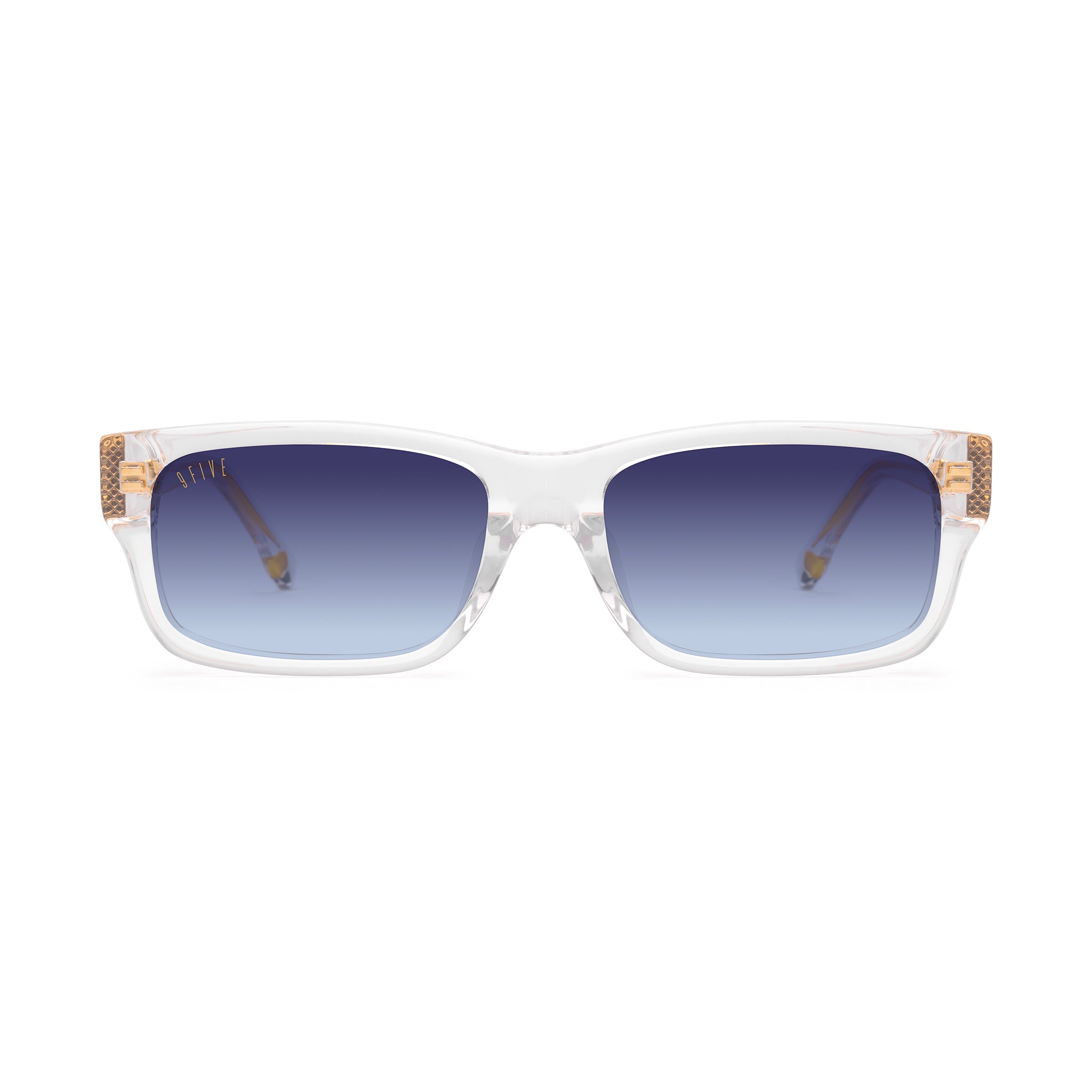9FIVE Aura Crystal Midnight Gradient Sunglasses — front [g:midnight-gradient s:reg o:1]