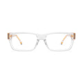 9FIVE Aura Crystal & 24K Gold Clear Lens Glasses — front [g:all s:reg o:1]