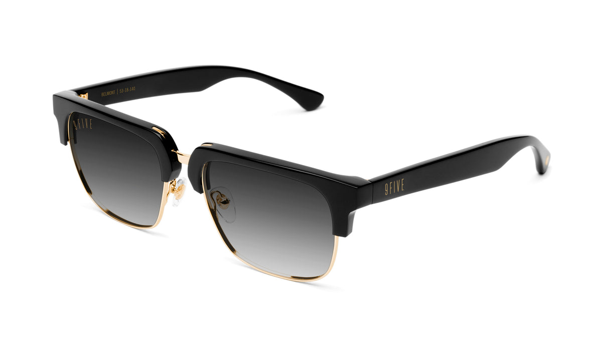 9FIVE Belmont Black & 24K Gold - Gradient Sunglasses – 9FIVE Eyewear