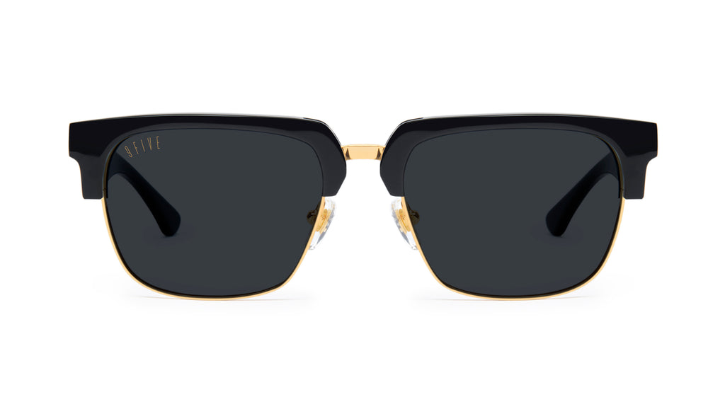 9FIVE Belmont Black & 24K Gold Sunglasses