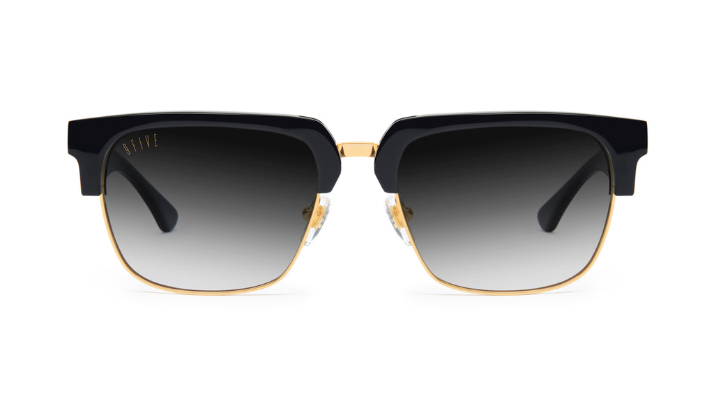 9FIVE Belmont Black & 24K Gold - Gradient Sunglasses