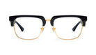 9FIVE Belmont Black & 24K Gold Clear Lens Glasses