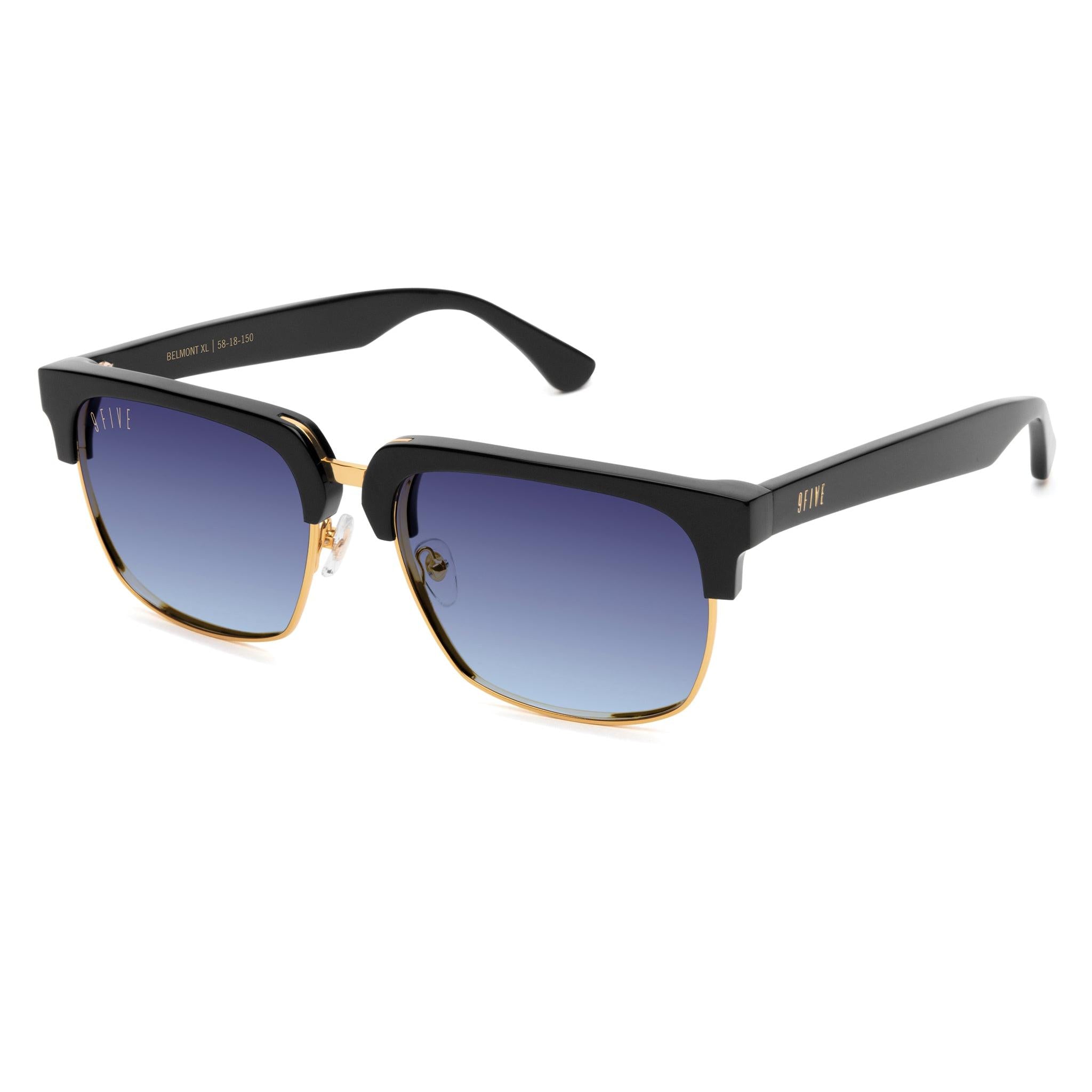 9FIVE Belmont Midnight Gradient & 24K Gold Sunglasses — side [g:midnight-gradient s:all o:2]