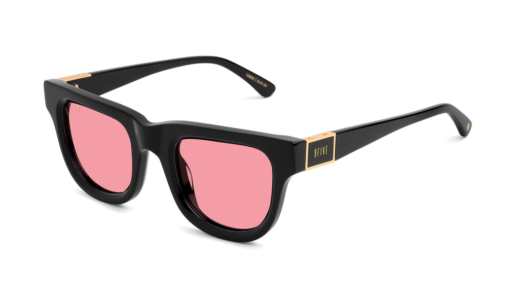 9FIVE Camino Black & 24K Gold - Rose Sunglasses