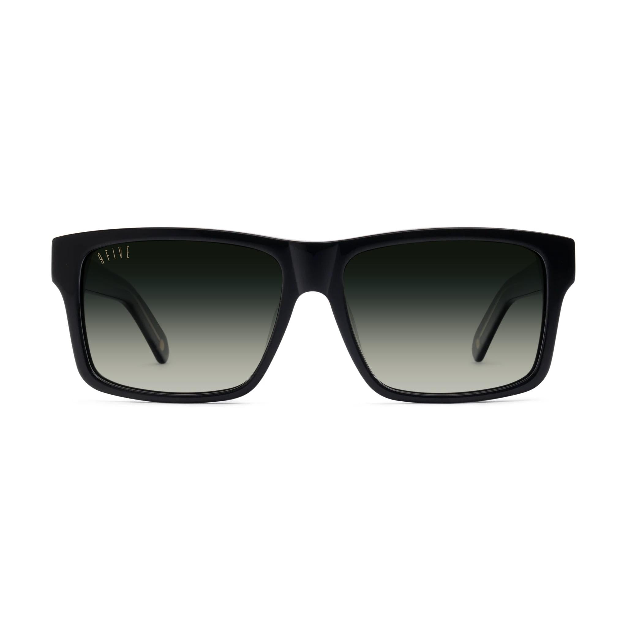 9FIVE Caps Green Gradient & 24K Gold Sunglasses — front [g:green-gradient s:all o:1]