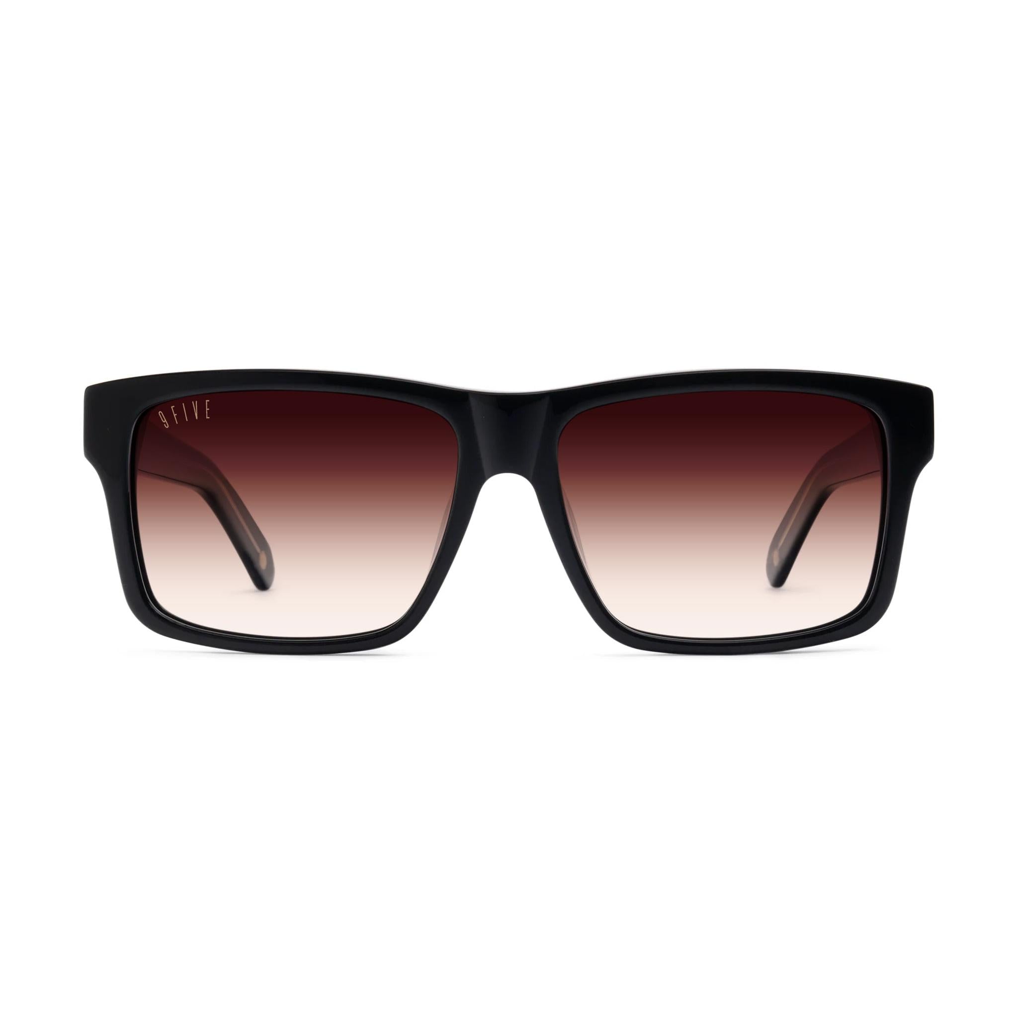 9FIVE Caps Rum Gradient & 24K Gold Sunglasses — front [g:rum-gradient s:all o:1]