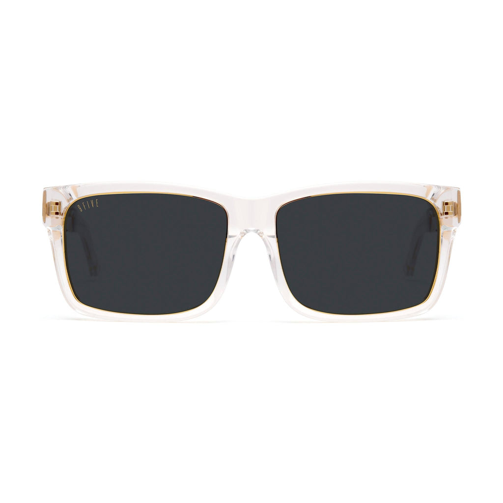 9FIVE Caps LX Crystal & 24K Gold Black Sunglasses — front [g:black s:all o:1]